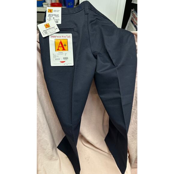 NWT A+ Navy Boys School Uniform Pants Size 6 - Picture 3 of 5